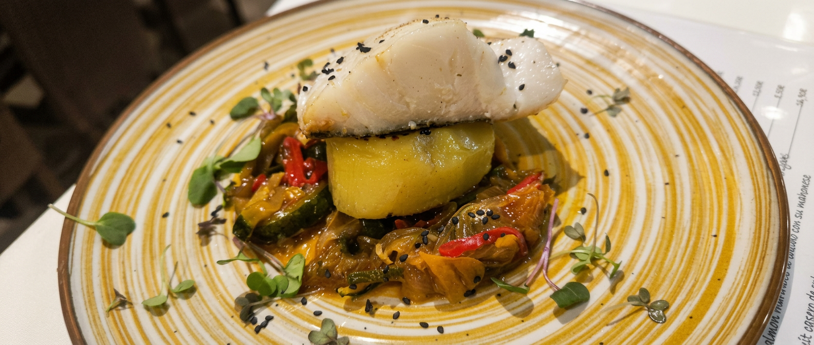 Morro de bacalao confitado