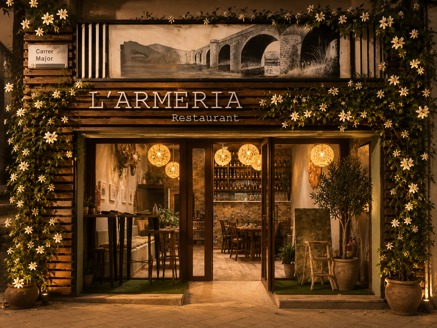 Fachada de L'Armeria en Carrer Major, Molins de Rei